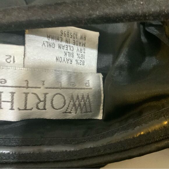 NWT WORTH Black Strapless Velvet  Dress size 12 - Picture 6 of 9